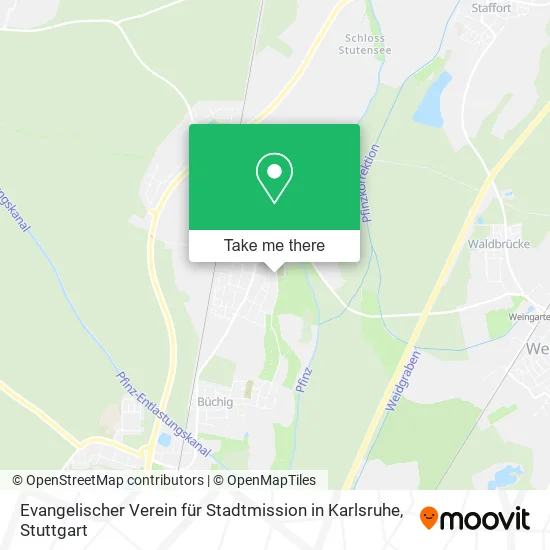 Карта Evangelischer Verein für Stadtmission in Karlsruhe