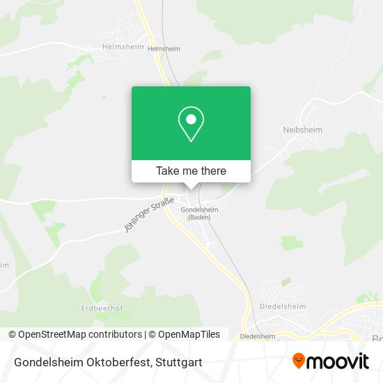Gondelsheim Oktoberfest map