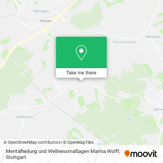 Карта Mentalheilung und Wellnessmaßagen Marina Wolff