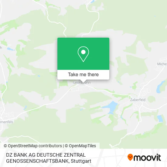 Карта DZ BANK AG DEUTSCHE ZENTRAL GENOSSENSCHAFTSBANK