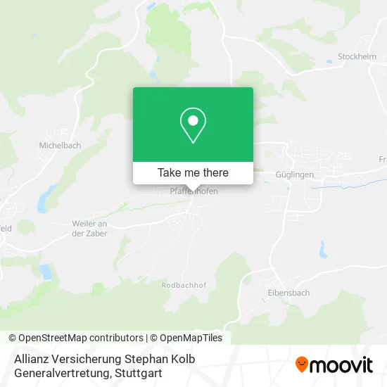 Карта Allianz Versicherung Stephan Kolb Generalvertretung