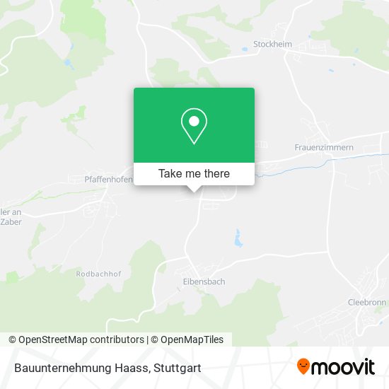 Bauunternehmung Haass map