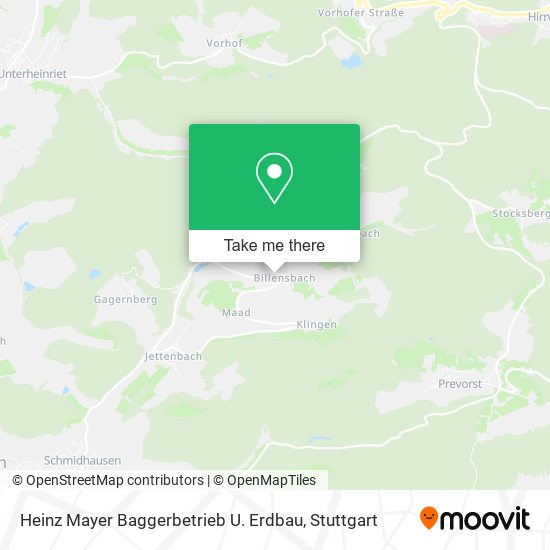 Карта Heinz Mayer Baggerbetrieb U. Erdbau