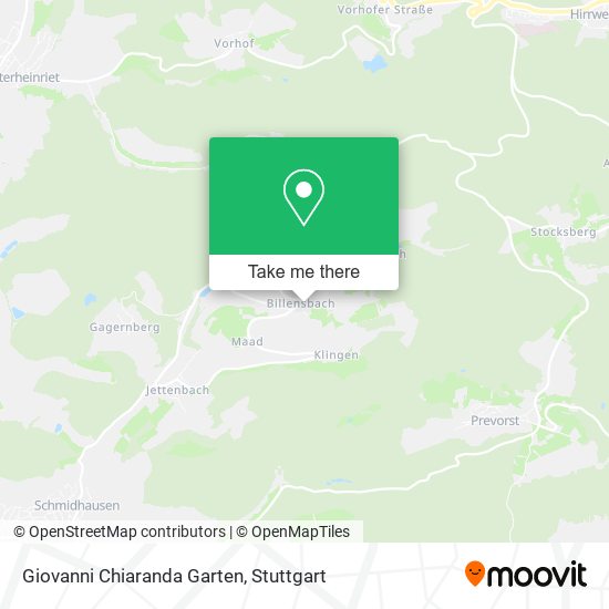 Giovanni Chiaranda Garten map