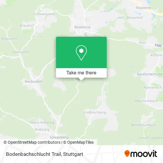 Карта Bodenbachschlucht Trail