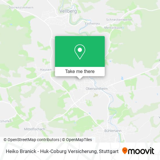Heiko Branick - Huk-Coburg Versicherung map