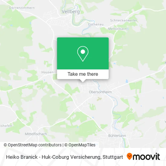 Карта Heiko Branick - Huk-Coburg Versicherung