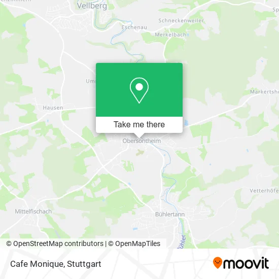 Карта Cafe Monique