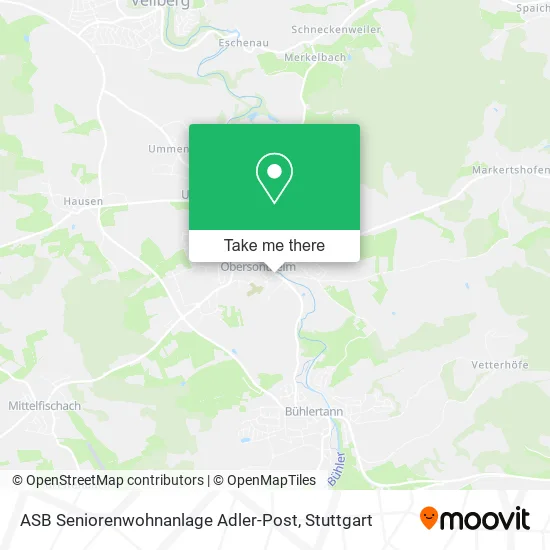 Карта ASB Seniorenwohnanlage Adler-Post