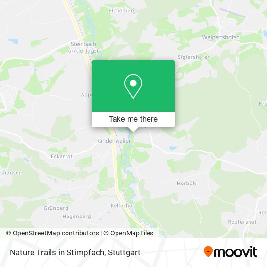 Nature Trails in Stimpfach map