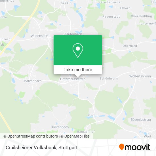Crailsheimer Volksbank map