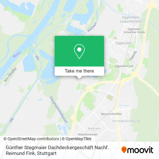 Карта Günther Stegmaier Dachdeckergeschäft Nachf. Reimund Fink