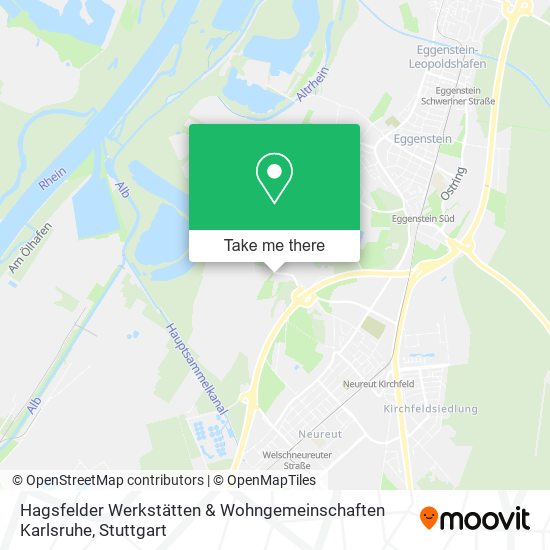 Hagsfelder Werkstätten & Wohngemeinschaften Karlsruhe map