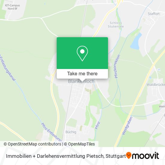 Immobilien + Darlehensvermittlung Pietsch map