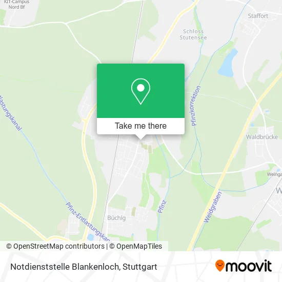 Карта Notdienststelle Blankenloch