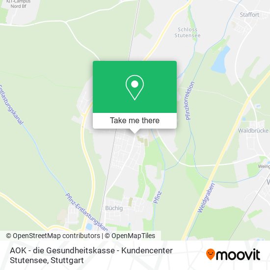 AOK - die Gesundheitskasse - Kundencenter Stutensee map