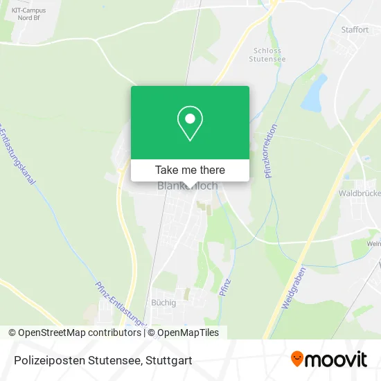 Карта Polizeiposten Stutensee