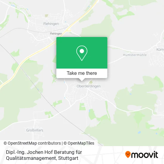 Карта Dipl.-Ing. Jochen Hof Beratung für Qualitätsmanagement