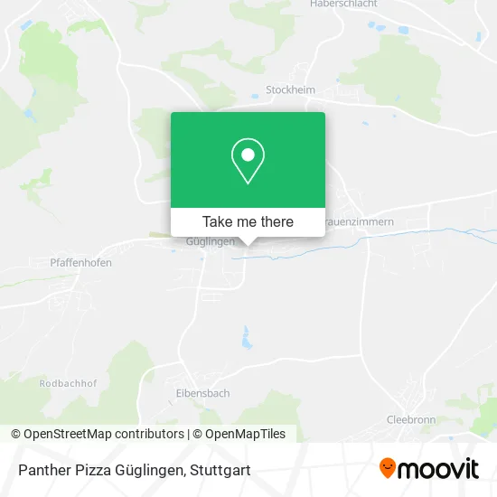 Карта Panther Pizza Güglingen
