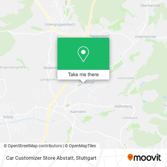 Car Customizer Store Abstatt map