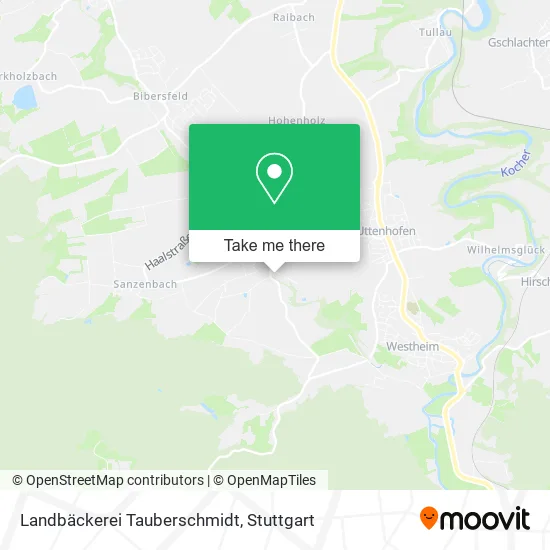 Карта Landbäckerei Tauberschmidt