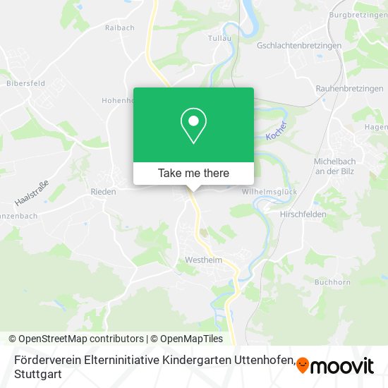 Карта Förderverein Elterninitiative Kindergarten Uttenhofen