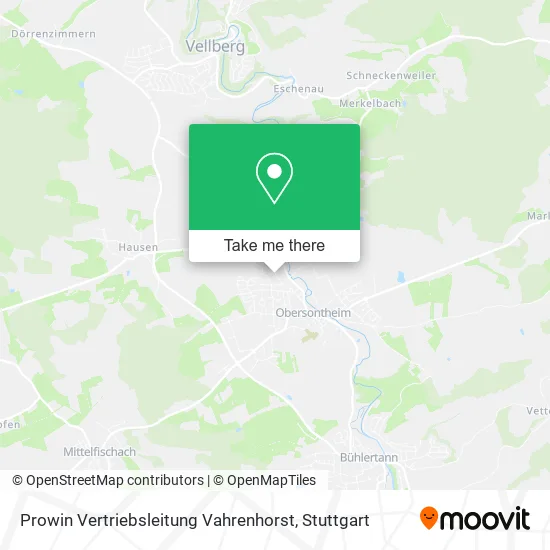 Карта Prowin Vertriebsleitung Vahrenhorst