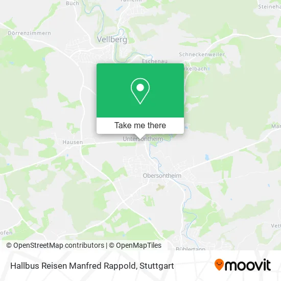 Карта Hallbus Reisen Manfred Rappold