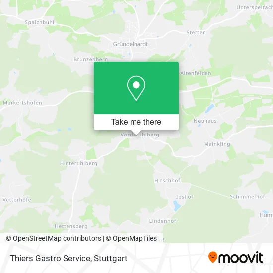 Карта Thiers Gastro Service