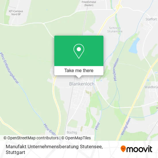 Карта Manufakt Unternehmensberatung Stutensee