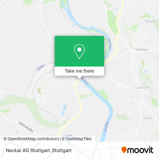 Карта Neckar AG Stuttgart