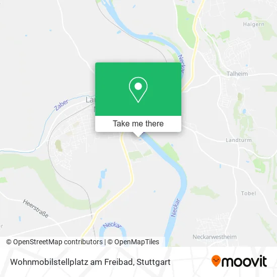 Карта Wohnmobilstellplatz am Freibad