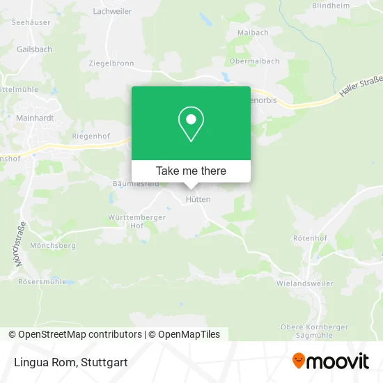 Карта Lingua Rom