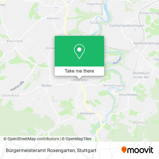 Карта Bürgermeisteramt Rosengarten