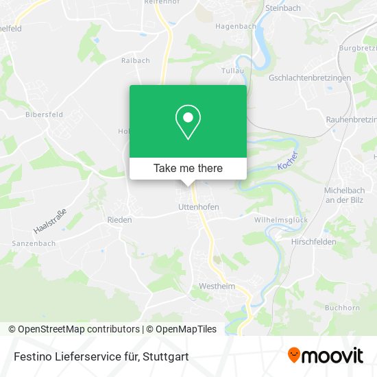 Карта Festino Lieferservice für