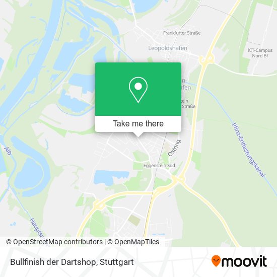 Bullfinish der Dartshop map
