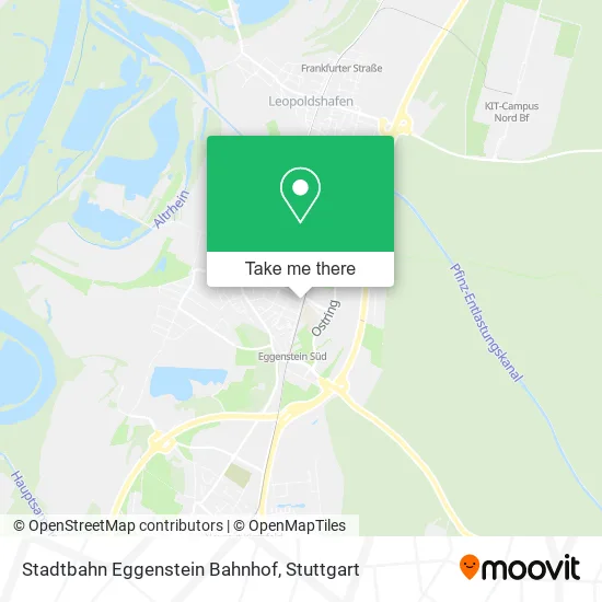 Карта Stadtbahn Eggenstein Bahnhof