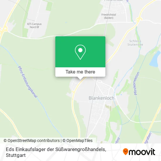 Карта Eds Einkaufslager der Süßwarengroßhandels