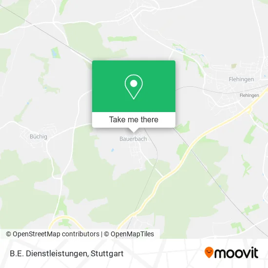 B.E. Dienstleistungen map