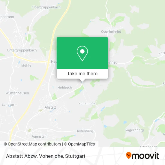 Карта Abstatt Abzw. Vohenlohe