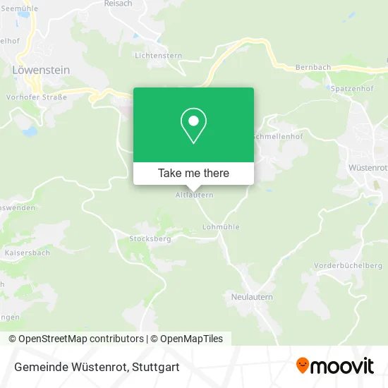 Карта Gemeinde Wüstenrot