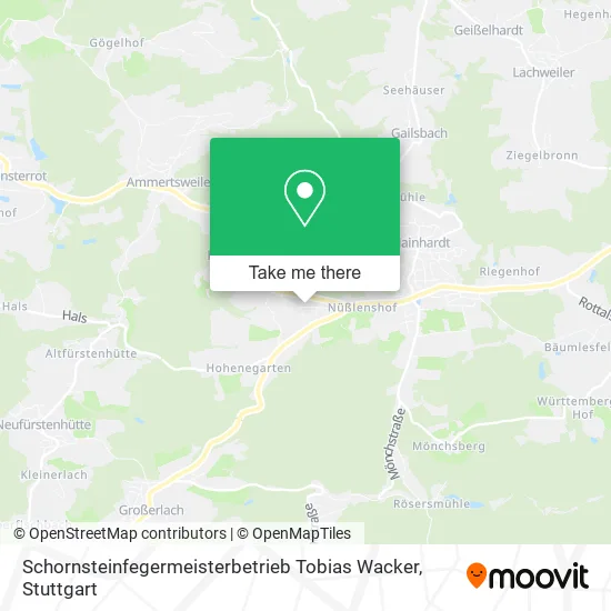Карта Schornsteinfegermeisterbetrieb Tobias Wacker
