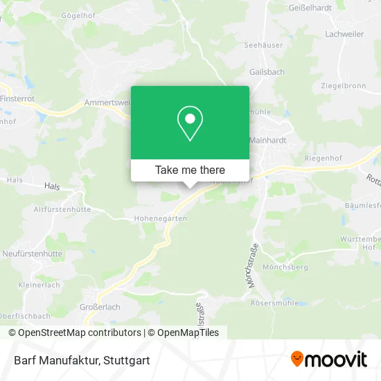 Карта Barf Manufaktur