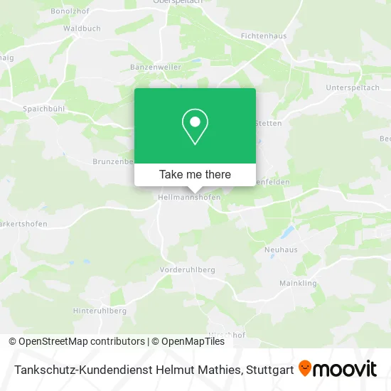 Карта Tankschutz-Kundendienst Helmut Mathies