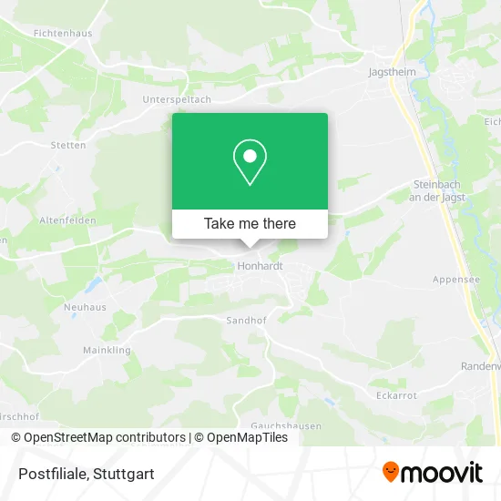 Карта Postfiliale