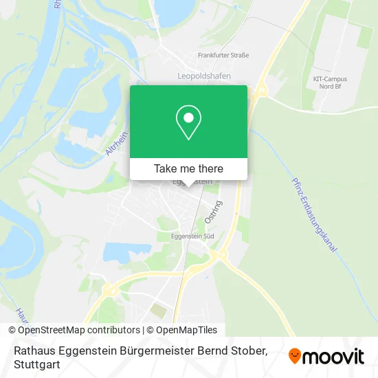 Карта Rathaus Eggenstein Bürgermeister Bernd Stober