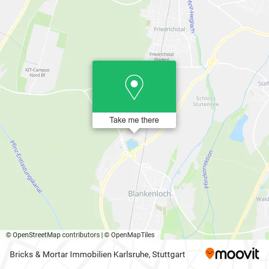 Карта Bricks & Mortar Immobilien Karlsruhe