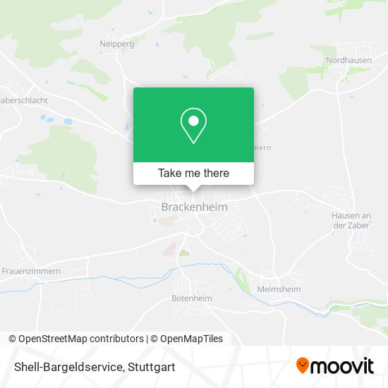 Shell-Bargeldservice map