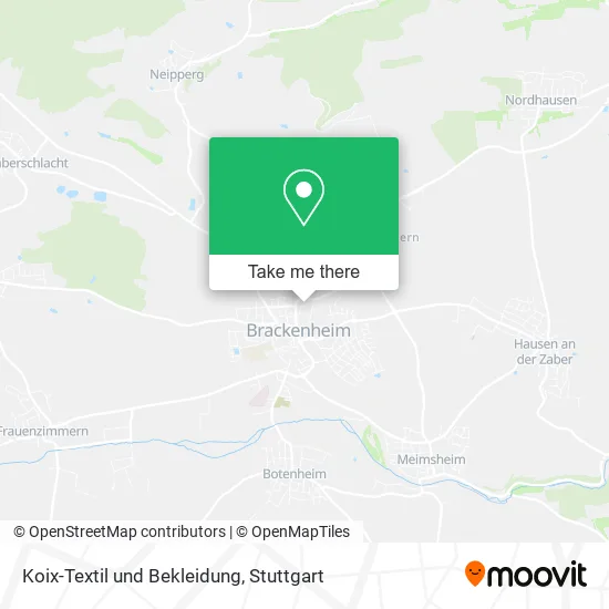 Карта Koix-Textil und Bekleidung
