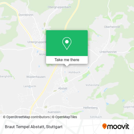 Braut Tempel Abstatt map